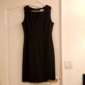 Calvin Klein Black VNeck Dress Size 10